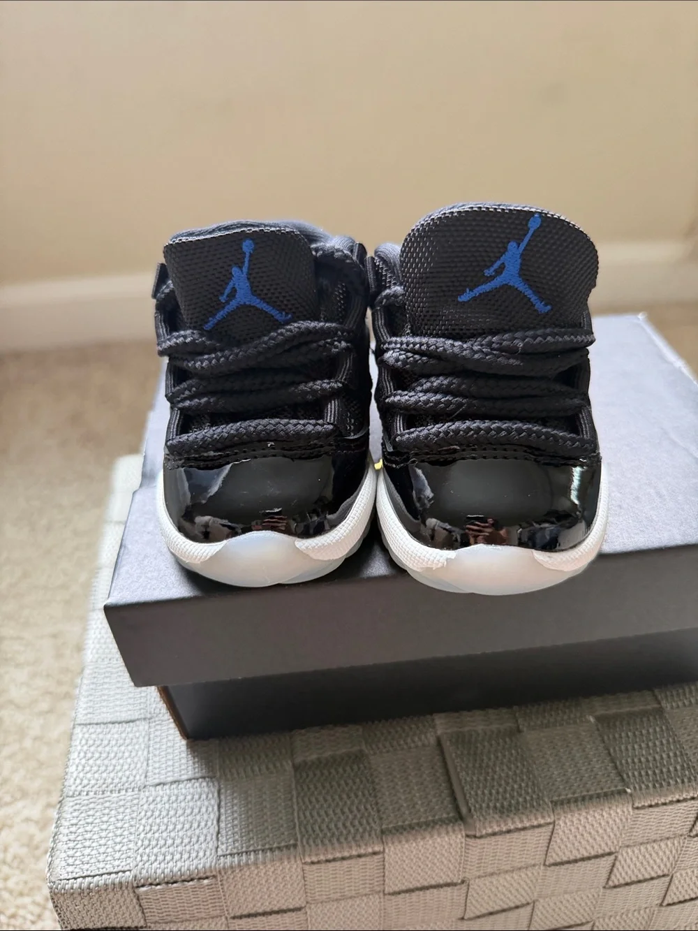 Jordan Kids' Black and White Sneakers
